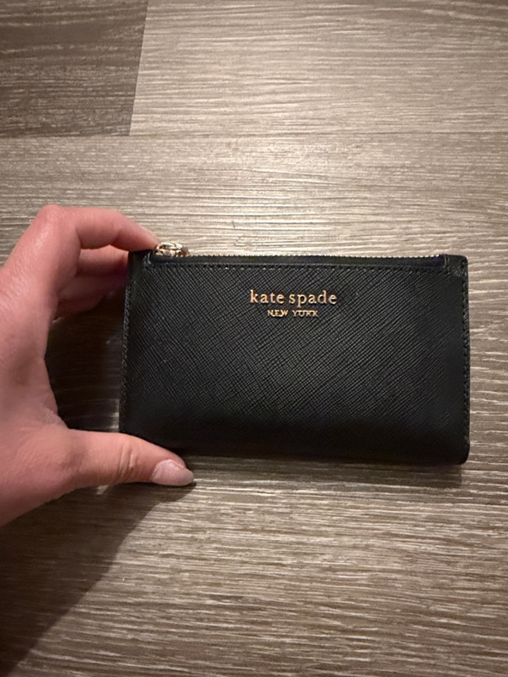 kate spade Black Velvet Shoulder Bag with Gold Logo - Picture 6 of 9